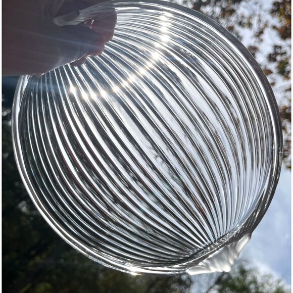 Vintage Mikasa neo Classic Glass Plate With Frosted & Ribbed Accents 7 in - Picture 6 of 11